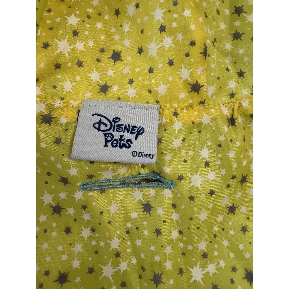 Disney Parks Tinker Bell Dog‎ Raincoat Jacket Blue Yellow Hooded Medium